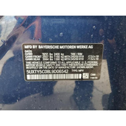 2020 BMW X3 5UXTY5C08L9D06542 68217005