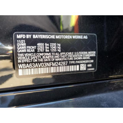 2022 BMW 4 SERIES WBA63AV03NFM24287 65602365
