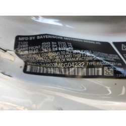 2021 BMW M4 WBA13AR03MCG04232 69044405