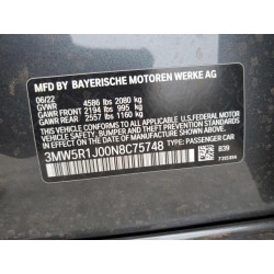 2022 BMW 3 SERIES 3MW5R1J00N8C75748 65779385