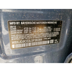 2020 BMW X1 WBXJG9C03L5P38384 66682875