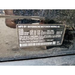 2021 BMW X5 5UXCR6C03M9F09651 63074665