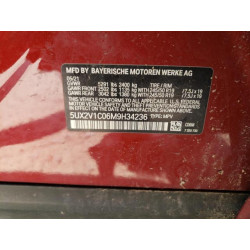 2021 BMW X4 5UX2V1C06M9H34236 58305645