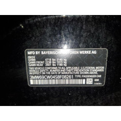 2025 BMW 3 SERIES 3MW69CW04S8F08261 70301885