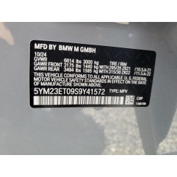 2025 BMW X6 M COMPE 5YM23ET09S9Y41572 65691025