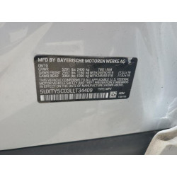 2020 BMW X3 5UXTY5C03LLT34409 67725245