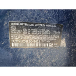 2020 BMW X3 5UXTY5C09L9C41622 64517125