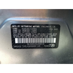 2020 MITSUBISHI MIRAGE LE