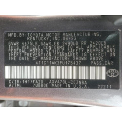 2023 TOYOTA CAMRY 4T1C11AK3PU175437 84469065