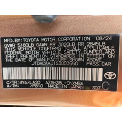 2025 TOYOTA CROWN SIGN JTDACAAJ1S3003550 64599835