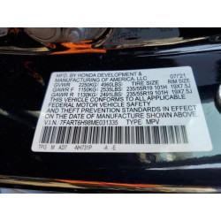 2021 HONDA CRV 7FART6H98ME031335 65802465