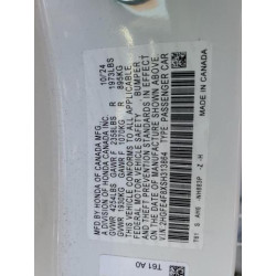 2025 HONDA CIVIC 2HGFE4F8XSH313864 63690005
