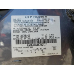 2021 FORD ECOSPORT MAJ3S2FE7MC417177 71445895
