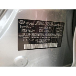 2020 HYUNDAI ELANTRA 5NPD84LF5LH567734 71453855