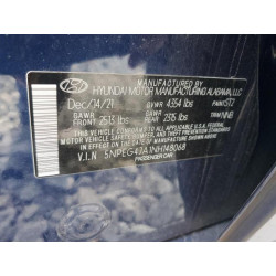 2022 HYUNDAI SONATA 5NPEG4JA1NH148068 80329105