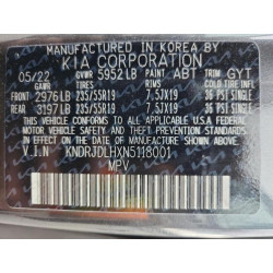 2022 KIA SORENTO KNDRJDLHXN5118001 80392675