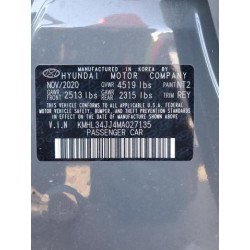 2021 HYUNDAI SONATA KMHL34JJ4MA027135 44022555