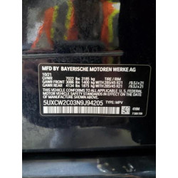 2022 BMW X7 5UXCW2C03N9J94205 53520745
