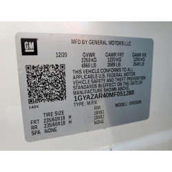2021 CADILLAC XT4 1GYAZAR40MF051288 55947335