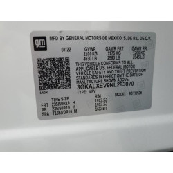 2022 GMC TERRAIN 3GKALXEV9NL283070 81439615