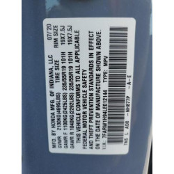 2020 HONDA CRV 7FARW1H94LE012144 81718555