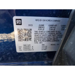 2024 CHEVROLET TRAX KL77LFE2XRC139435 80619895
