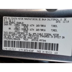 2020 TOYOTA TACOMA 3TMDZ5BNXLM084228 85544965