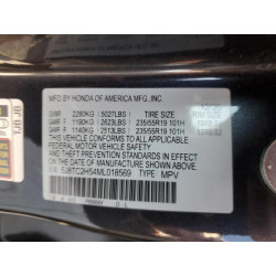 2021 ACURA RDX 5J8TC2H54ML018569 72070395