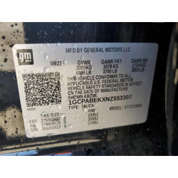 2022 CHEVROLET ALL Models 1GCPABEKXNZ553307 70932305