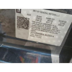 2020 CHEVROLET SONIC 1G1JG6SB1L4123314 58426015