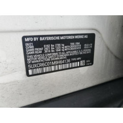 2021 BMW X5 5UXCR6C01M9H64136 80395845