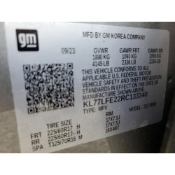 2024 CHEVROLET TRAX KL77LFE22RC133340 68240774