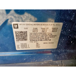 2020 CHEVROLET EQUINOX 3GNAXLEX6LL235718 72070065