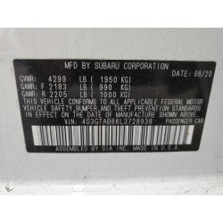2020 SUBARU IMPREZA 4S3GTAB66L3728938 69218095