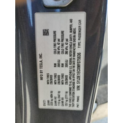 2021 TESLA MODEL 3 5YJ3E1ECXMF075836 71439745