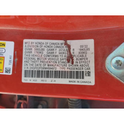 2022 HONDA CIVIC 2HGFE2F5XNH584972 71055745