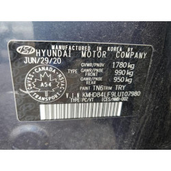 2020 HYUNDAI ELANTRA KMHD84LF9LU107980 62667825