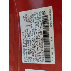 2022 HONDA CIVIC 2HGFE2F28NH510763 61783755