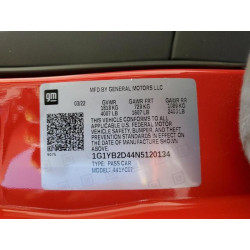 2022 CHEVROLET CORVETTE 1G1YB2D44N5120134 71070535