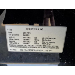 2023 TESLA MODEL Y 7SAYGDEE7PA059259 60117305