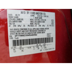 2022 FORD MAVERICK 3FTTW8E35NRA80562 68734185
