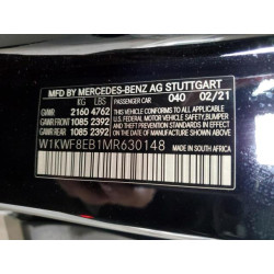 2021 MERCEDES-BENZ C-CLASS W1KWF8EB1MR630148 83869425