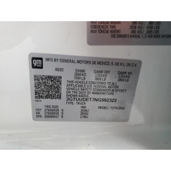 2022 GMC SIERRA 3GTUUDET7NG592323 71214265