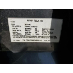 2022 TESLA MODEL Y 7SAYGDEF0NF538955 67915775