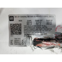 2025 CHEVROLET EQUINOX 3GNAXPEG5SL165800 71611505