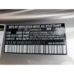 2022 MERCEDES-BENZ C-CLASS W1KAF4HB0NR033511 67961275