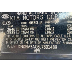 2020 KIA SPORTAGE KNDPM3AC6L7801489 86410675