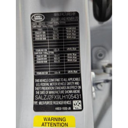 2020 LAND ROVER RANGEROVER SALZJ2FX9LH105431 62133425