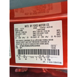 2022 FORD BRONCO 3FMCR9B62NRD20965 80752395