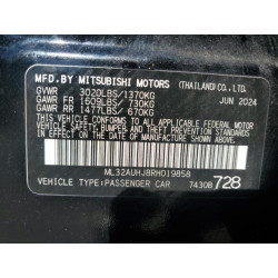 2024 MITSUBISHI MIRAGE ML32AUHJ8RH019858 86081935